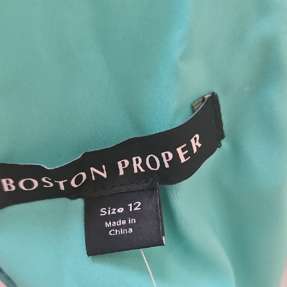 Boston Proper Turquoise Dress - Picture 2 of 6